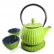 Green Cast Iron Tea Set